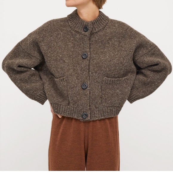 Sweaters - Babaa ISO No. 23 cardigan in oak or earth.